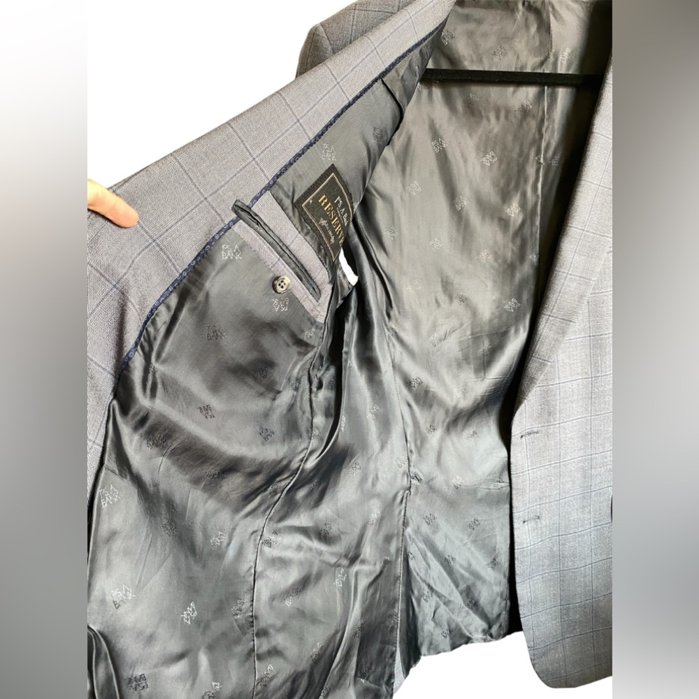 Jos A Bank RESERVE Silk/Wool Blend Blazer/Sport Coat Traditional Fit Size 44Long - Picture 3 of 12